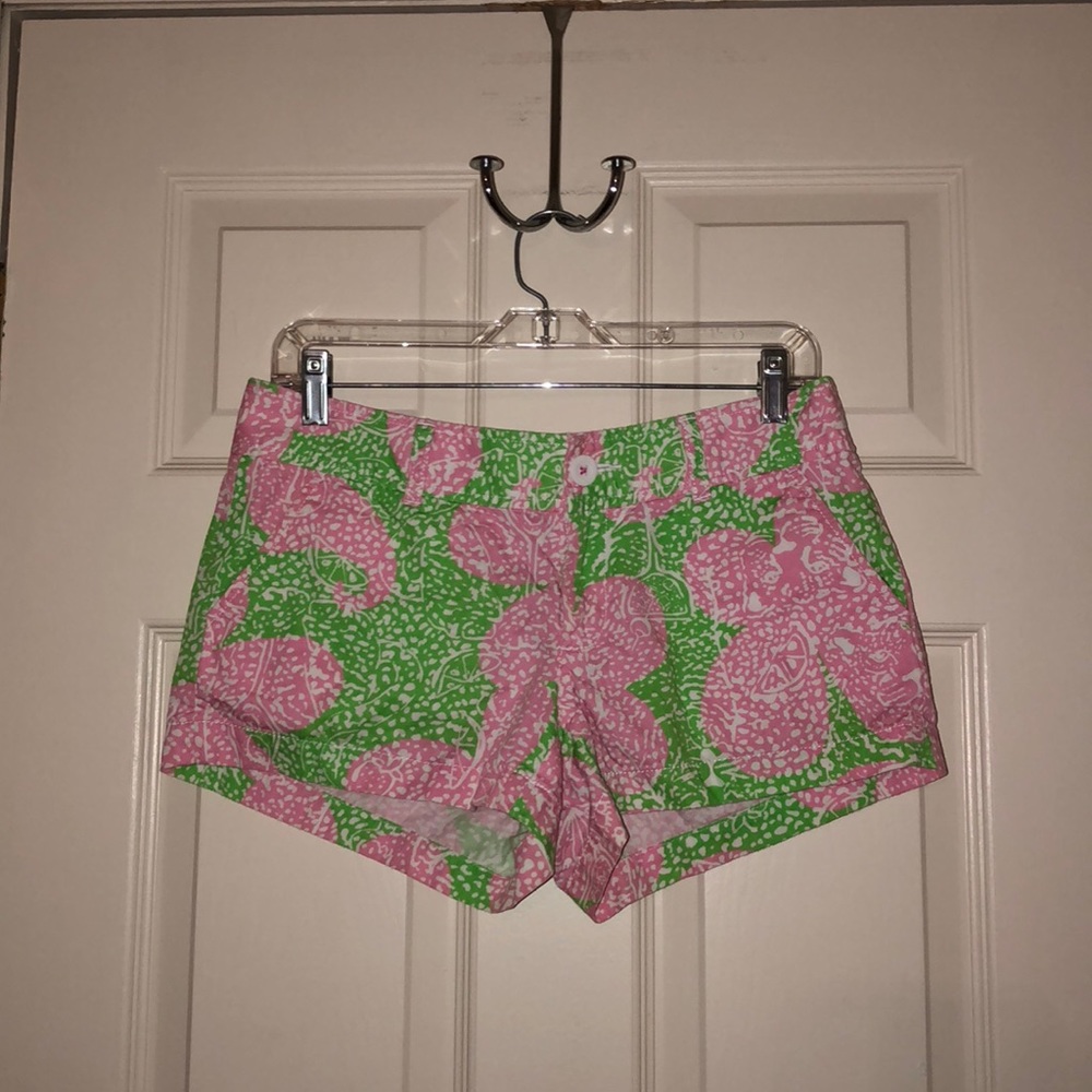 Lilly Pulitzer Green and Pink Shorts
